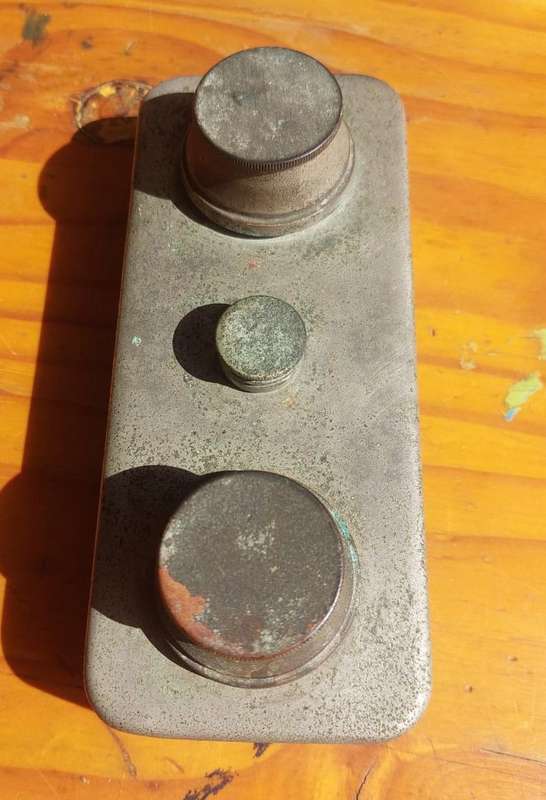 Antique Pocket Medical Double Wick Spirit Lamp Heater Burner
