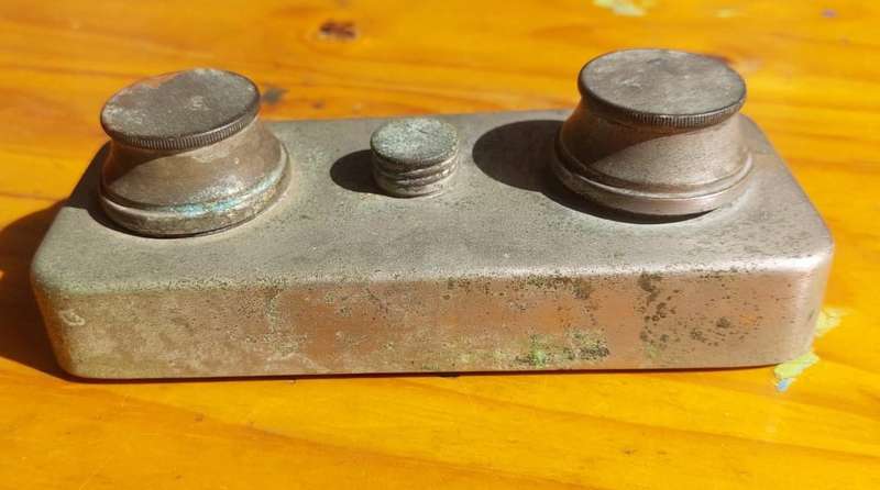 Antique Pocket Medical Double Wick Spirit Lamp Heater Burner