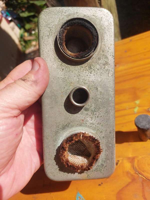 Antique Pocket Medical Double Wick Spirit Lamp Heater Burner