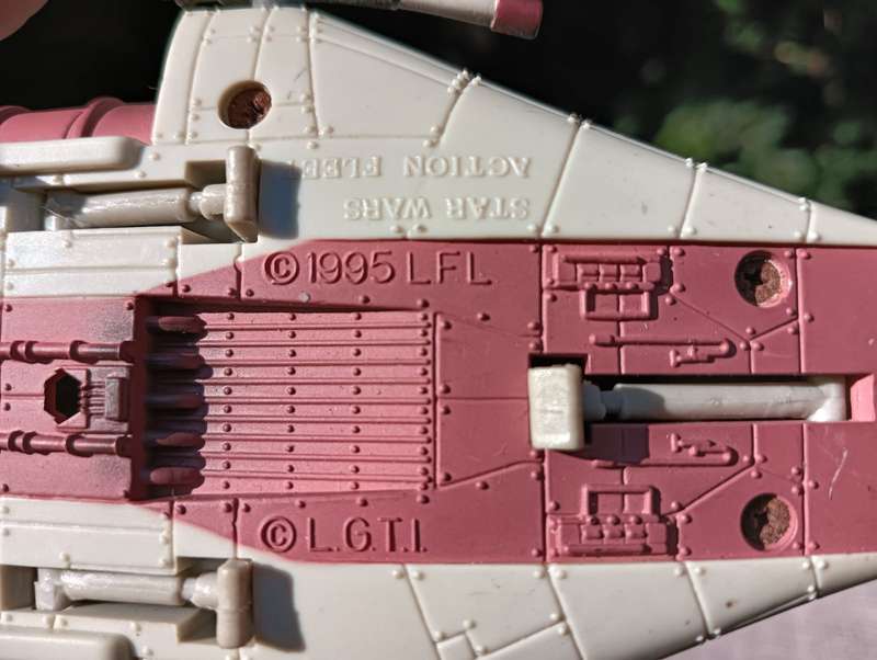 Star Wars 1995 Galoob Action Fleet A-Wing Rebel Alliance Fighter