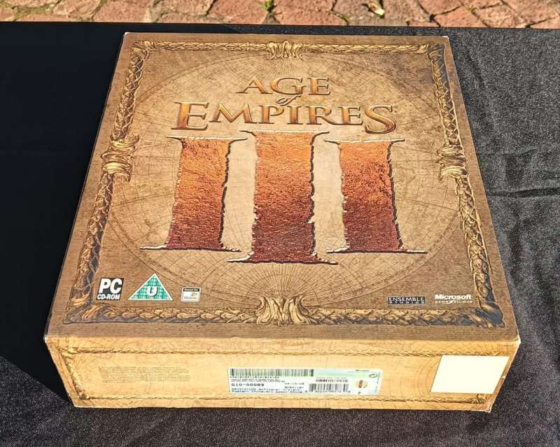 Age of Empires 3 Limited Collectors Edition Boxed Set Complete 32 Bit PC 2005 Hard Cover Book Poster
