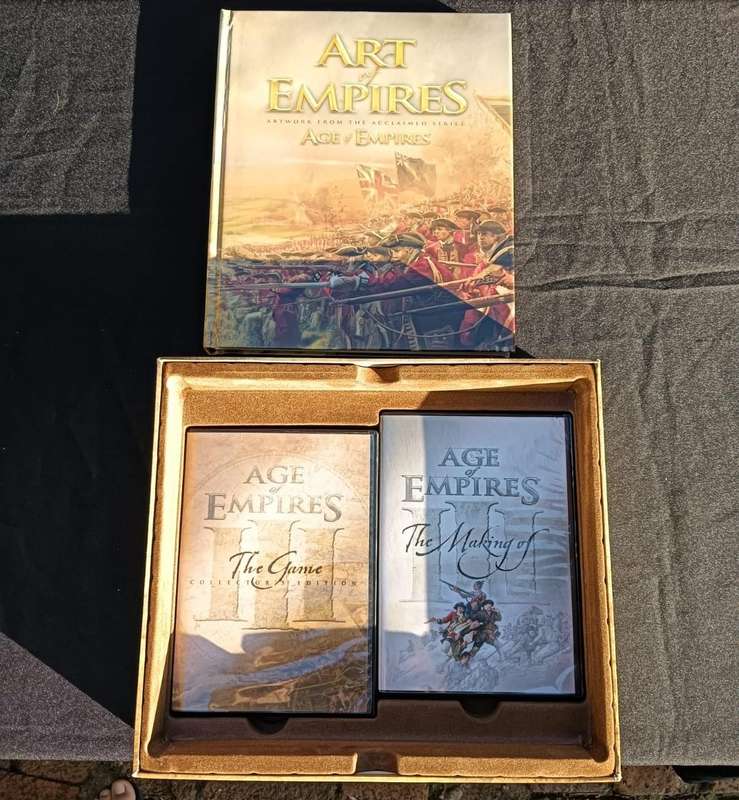 Age of Empires 3 Limited Collectors Edition Boxed Set Complete 32 Bit PC 2005 Hard Cover Book Poster