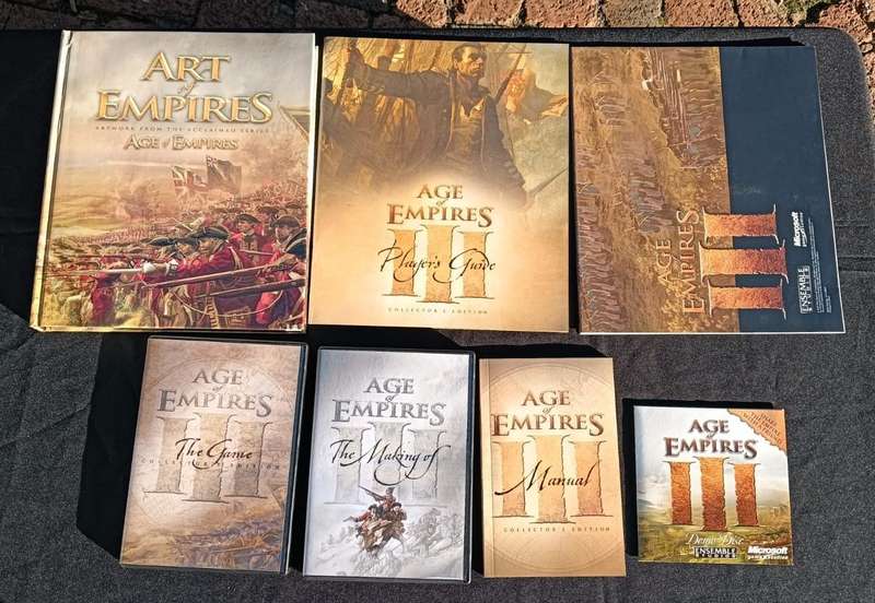 Age of Empires 3 Limited Collectors Edition Boxed Set Complete 32 Bit PC 2005 Hard Cover Book Poster