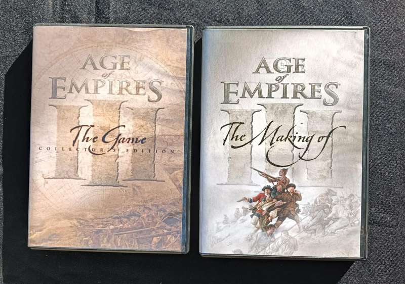 Age of Empires 3 Limited Collectors Edition Boxed Set Complete 32 Bit PC 2005 Hard Cover Book Poster