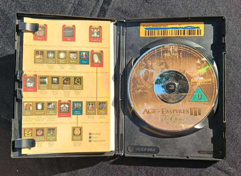 Age of Empires 3 Limited Collectors Edition Boxed Set Complete 32 Bit PC 2005 Hard Cover Book Poster