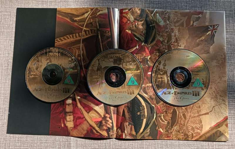 Age of Empires 3 Limited Collectors Edition Boxed Set Complete 32 Bit PC 2005 Hard Cover Book Poster