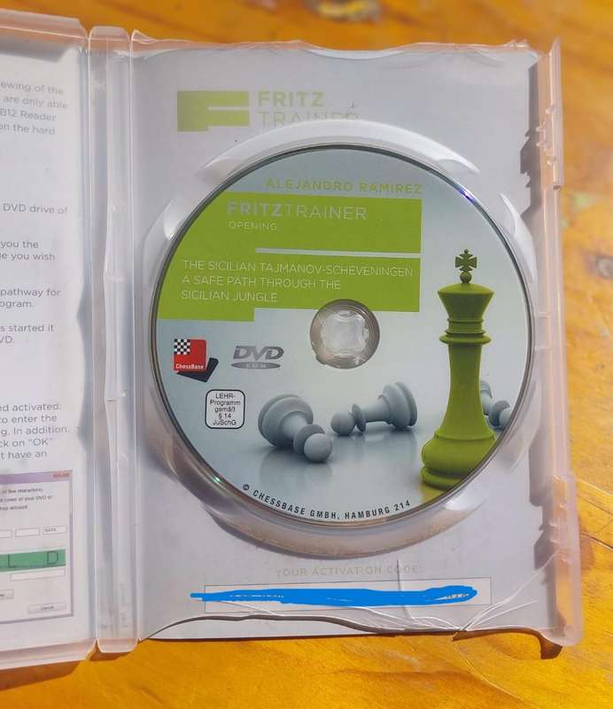 Chessbase DVD The Sicilian Taimanov-Scheveningen by GM Ramirez 2014 In Good Condition