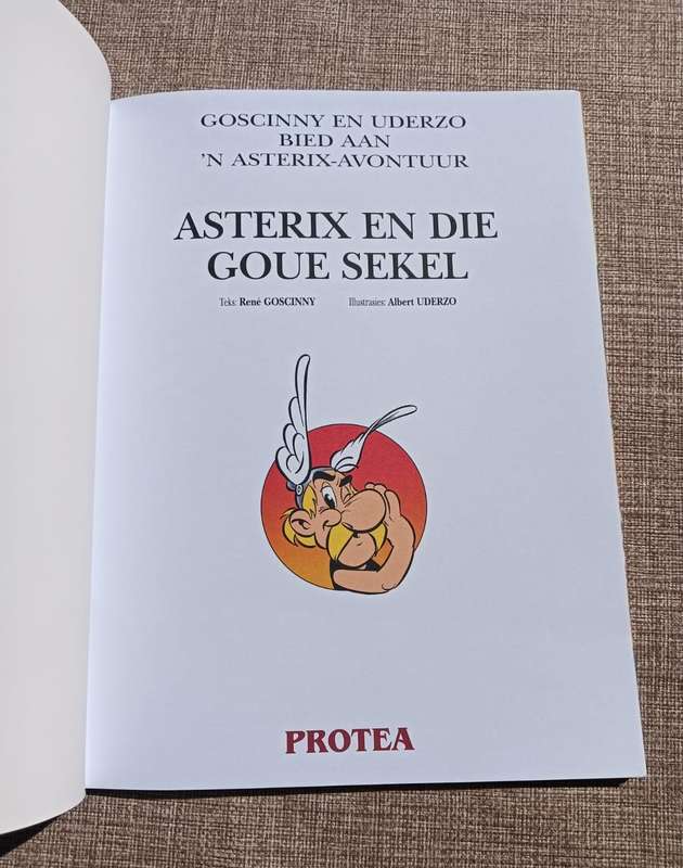 Asterix en die Goue Sekel in Afrikaans  Mint Condition! - No 3 of 3 Asterix Books on Auction