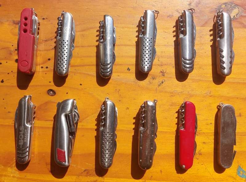 Large (12) Batch of Multi-Function Pocket Knives  Range from 4-in-1 to 12-in-1 Tool Functions