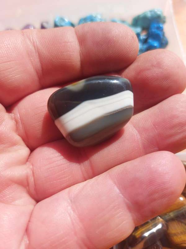 Stone and Rock Collection: Blue Green Turquoise, Magnetic Tigers Eye, Purple Amethyst