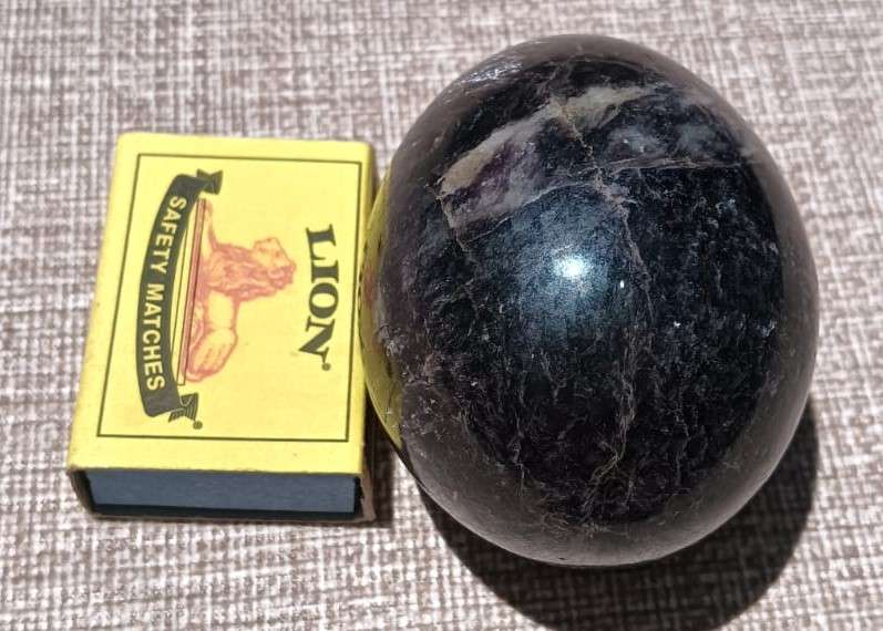 Glistering Deep Violet iolite Rock Egg The Viking Sun Stone or Compass Stone