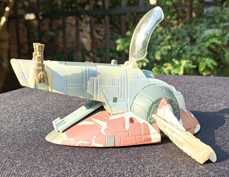 Star Wars 1996 Galoob Action Fleet Boba Fett Slave 1 Bounty Ship