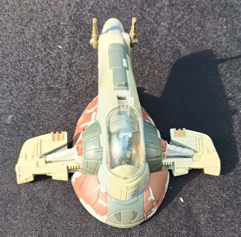 Star Wars 1996 Galoob Action Fleet Boba Fett Slave 1 Bounty Ship