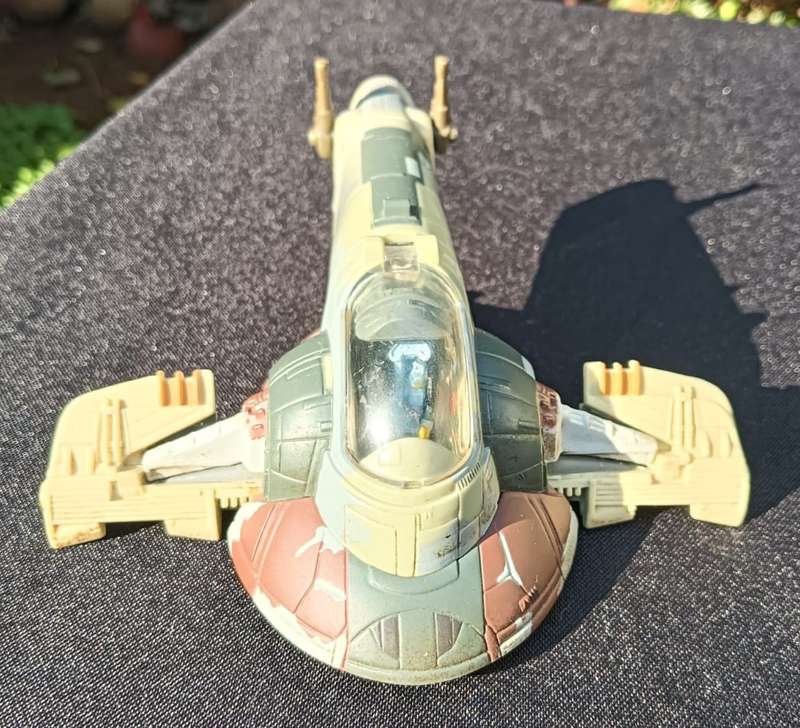 Star Wars 1996 Galoob Action Fleet Boba Fett Slave 1 Bounty Ship