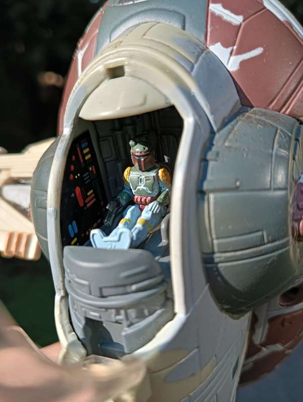 Star Wars 1996 Galoob Action Fleet Boba Fett Slave 1 Bounty Ship