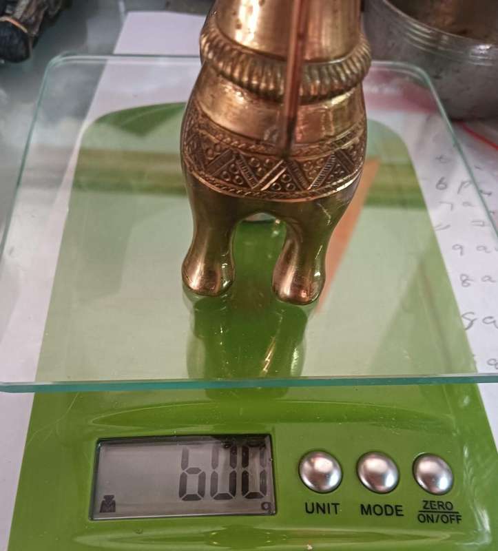 Brass Donkey or Llama with Long Neck and Long Ears - Detailed Engravings 15cm High Weighs 600g Korea