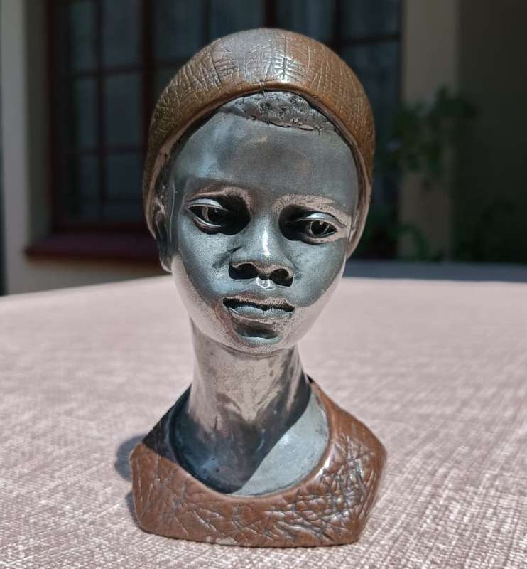 Casper Darare (SA 1952-2001) Signed and Numbered 156/300 Spirit of Africa 1981 Metal Sculpture