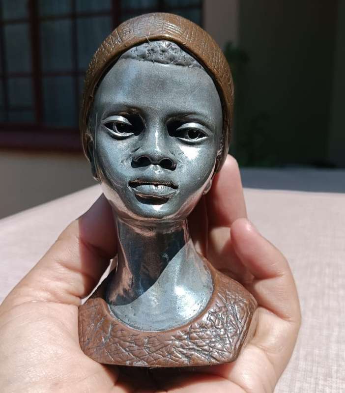 Casper Darare (SA 1952-2001) Signed and Numbered 156/300 Spirit of Africa 1981 Metal Sculpture