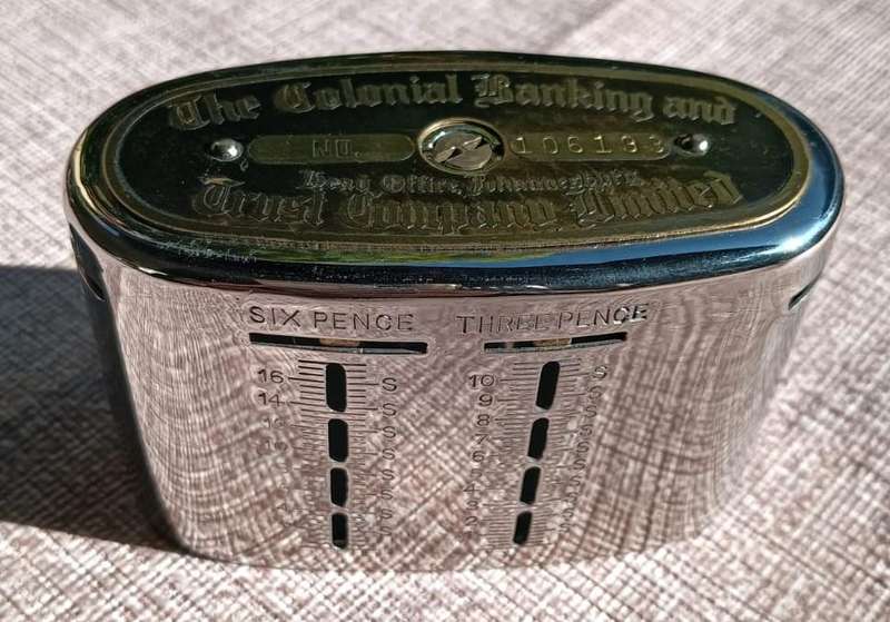 Antique (1900-1929) Money Box The Colonial Banking and Trust Company Limited In Very Good Condition!