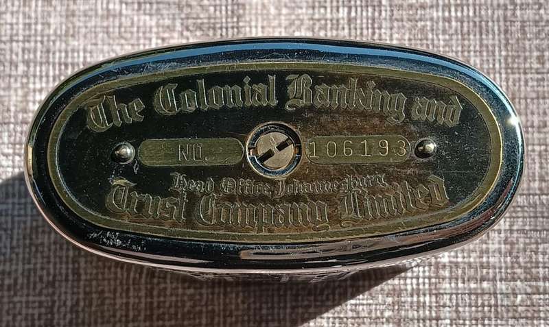 Antique (1900-1929) Money Box The Colonial Banking and Trust Company Limited In Very Good Condition!
