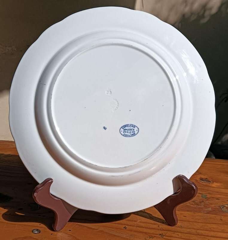 Antique 1929 Copeland Spode England Blue Italian Pattern Plate