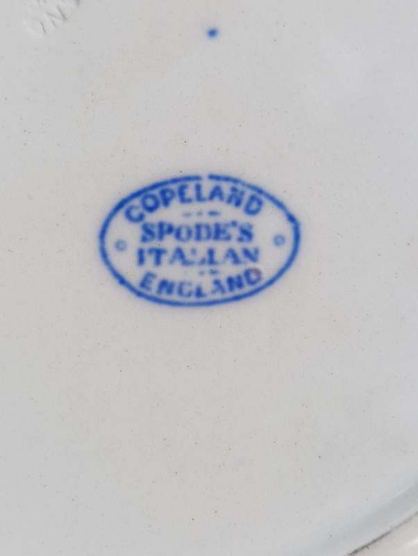 Antique 1929 Copeland Spode England Blue Italian Pattern Plate