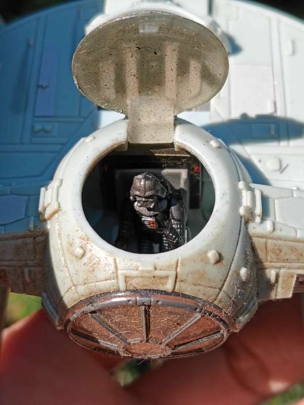 Star Wars 1995 Galoob Action Fleet Darth Vader TIE Fighter - 5th of 8 Star Wars Fighters on Auction