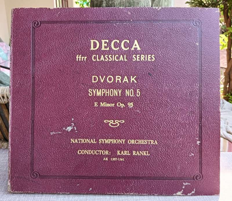 Dvorak Symphony No 5 Album (circa 1934-1937) with 5 Decca 78 Records