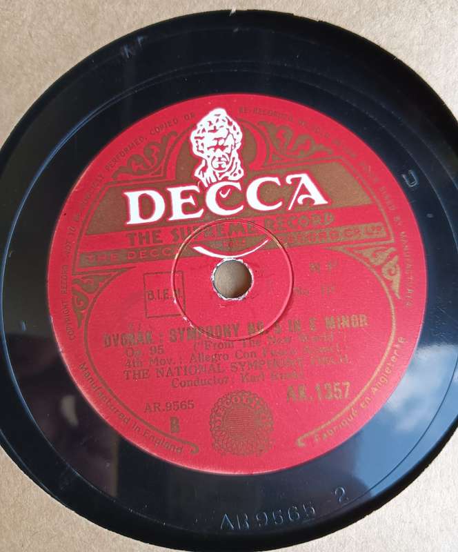 Dvorak Symphony No 5 Album (circa 1934-1937) with 5 Decca 78 Records