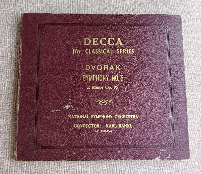Dvorak Symphony No 5 Album (circa 1934-1937) with 5 Decca 78 Records