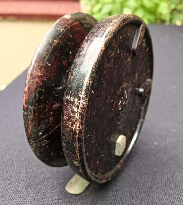 Vintage 1930s ELO Birkbys England Bakelite Fly Fishing Reel with Two Handles