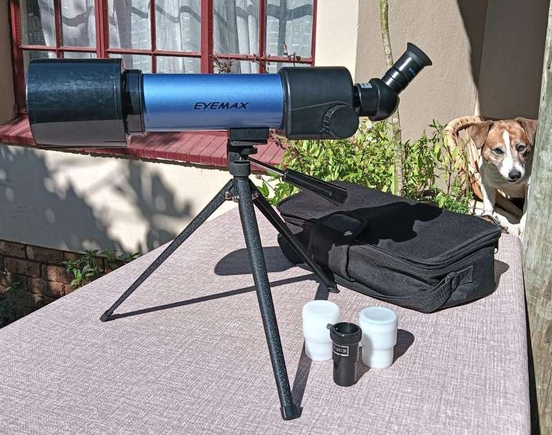 Eyemax F350 x 60mm Astronomical Beginners Telescope with Table Tripod 2 Eyepieces and 3X Barlow Lens