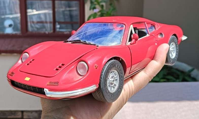 Ferrari Dino 246GT 1:18 Scale Anson Die Cast Model Car Red