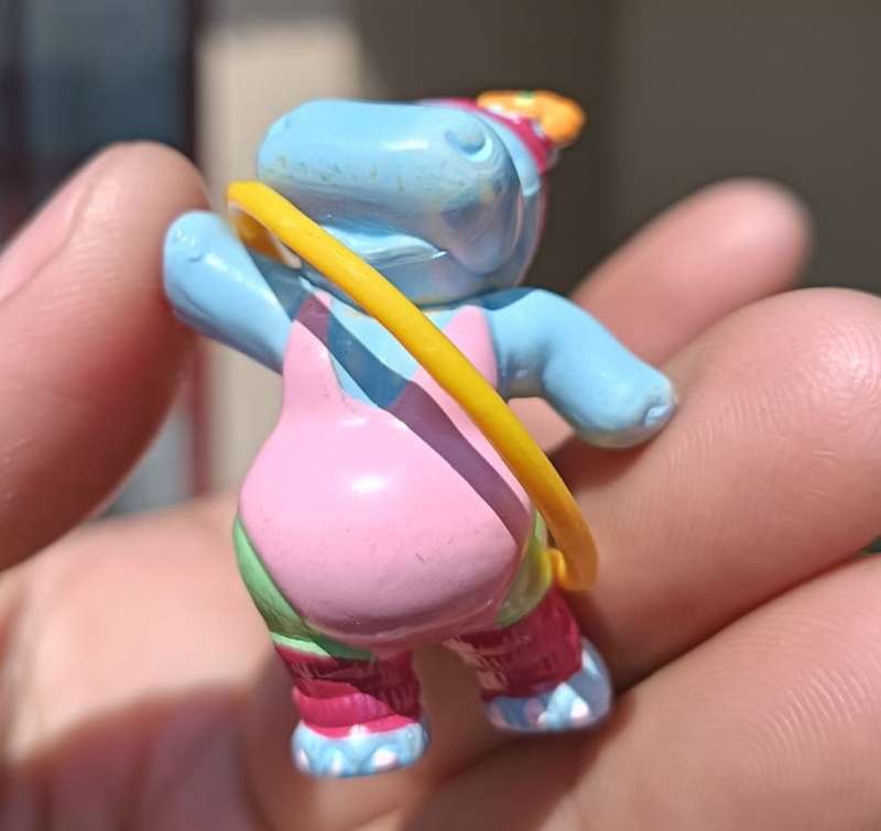 Complete Set of 10 Kinder Surprise 1993 Happypotami Plastic Toy Figurines