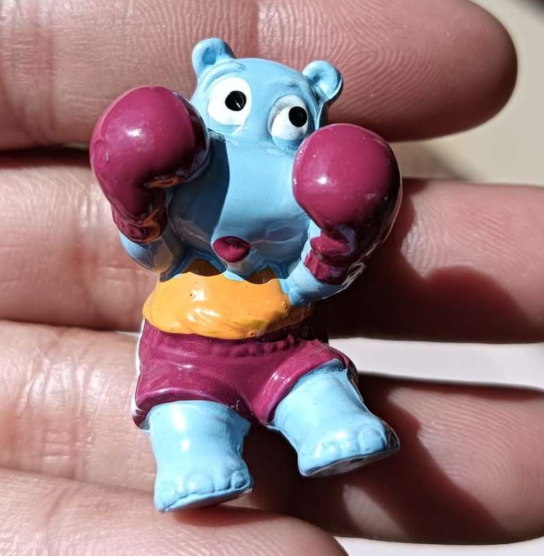 Complete Set of 10 Kinder Surprise 1993 Happypotami Plastic Toy Figurines