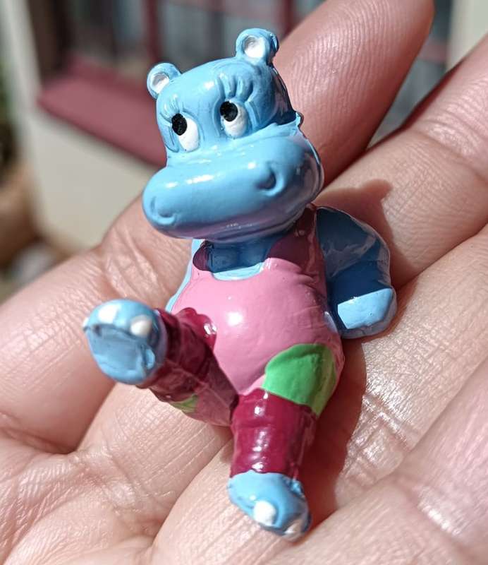 Complete Set of 10 Kinder Surprise 1993 Happypotami Plastic Toy Figurines