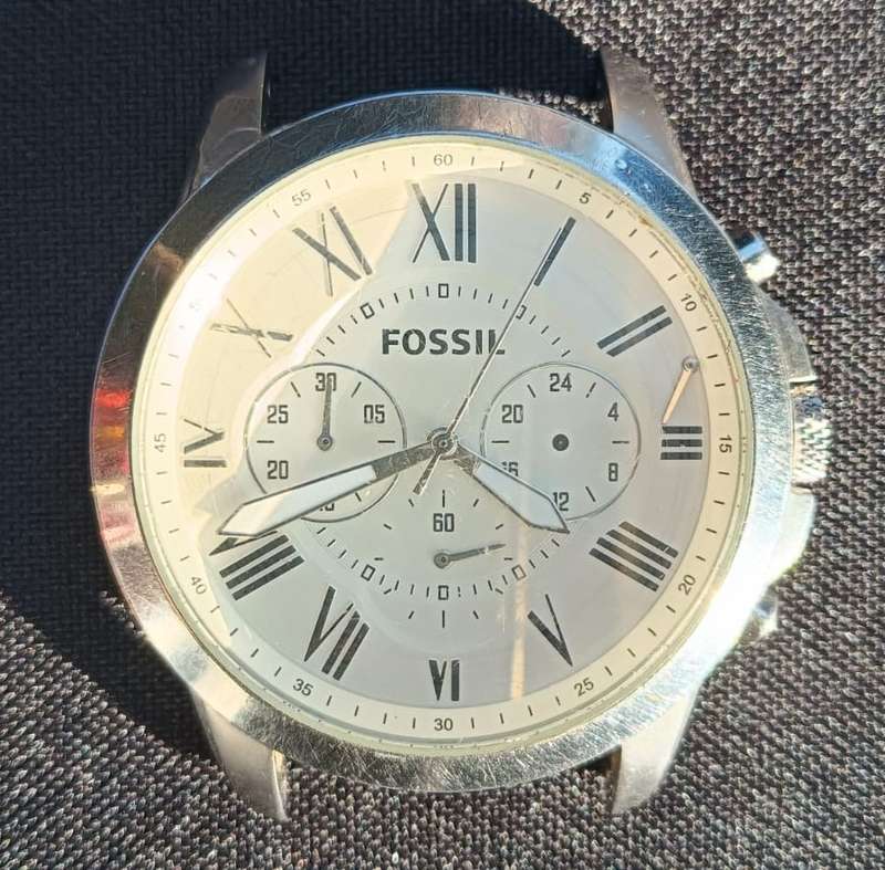 Fossil Grant Chronograph Mens Wristwatch - Working - Fitted with New Battery