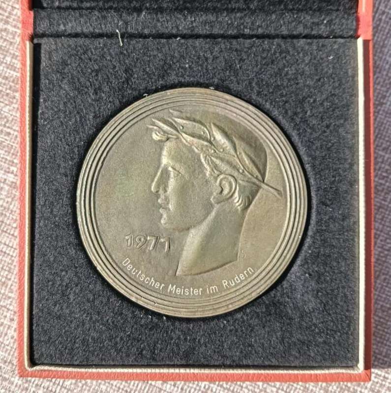 Bronze Metal Medal 1977 Deutscher Meister im Rudern (German Champion in Rowing)