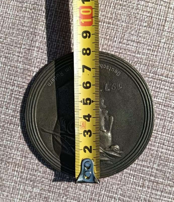 Bronze Metal Medal 1977 Deutscher Meister im Rudern (German Champion in Rowing)