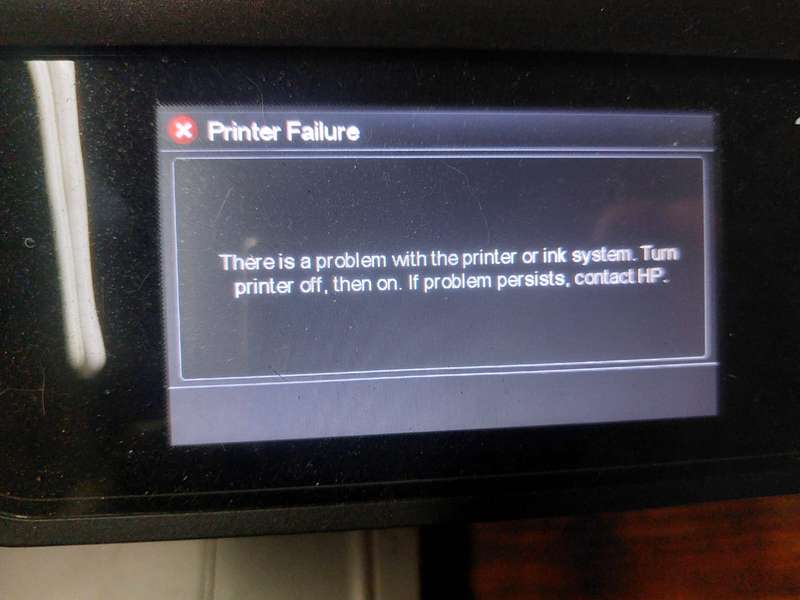 HP Officejet Pro 8600 Plus  Problem with Ink System Error - COLLECTION PTA ONLY