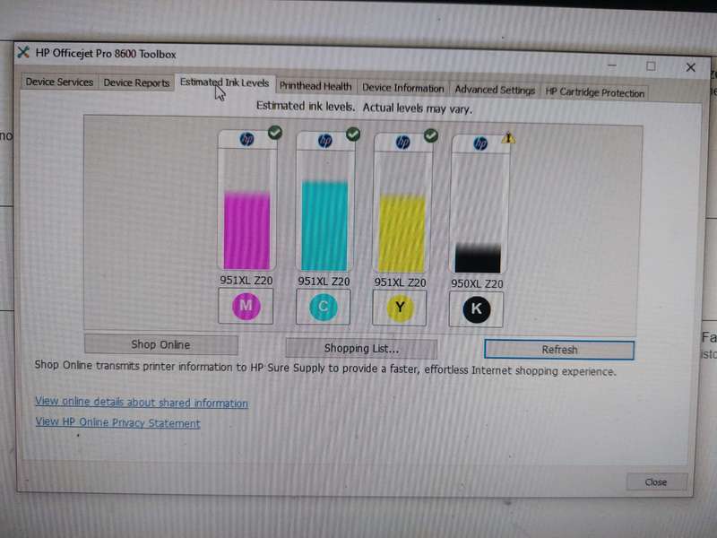 HP Officejet Pro 8600 Plus  Problem with Ink System Error - COLLECTION PTA ONLY