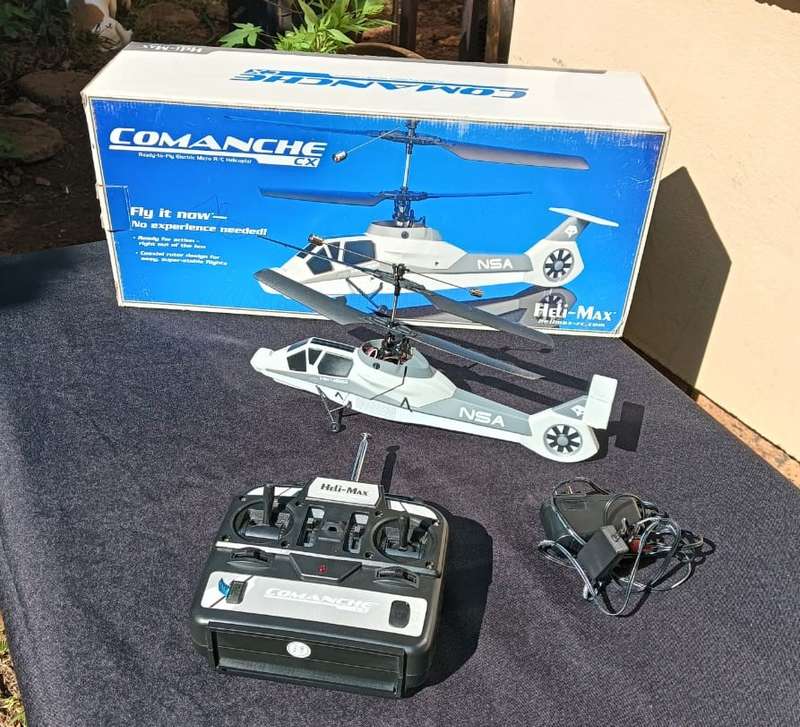 Heli-Max Comanche CX RTF Coaxial Micro Toy Helicopter Boxed Transmitter Turns On But No Connection