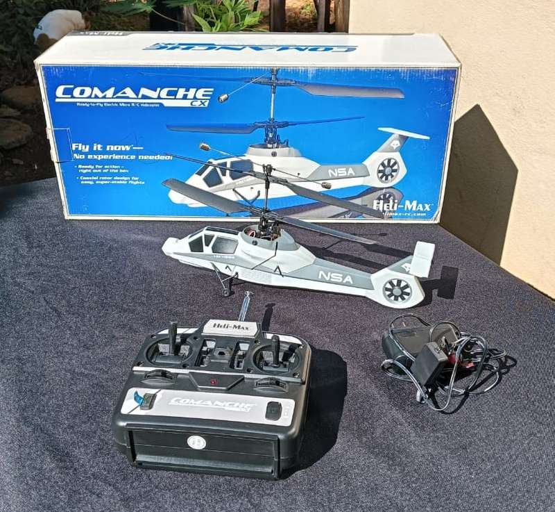Heli-Max Comanche CX RTF Coaxial Micro Toy Helicopter Boxed Transmitter Turns On But No Connection
