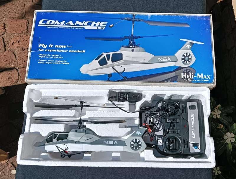 Heli-Max Comanche CX RTF Coaxial Micro Toy Helicopter Boxed Transmitter Turns On But No Connection