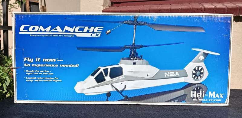 Heli-Max Comanche CX RTF Coaxial Micro Toy Helicopter Boxed Transmitter Turns On But No Connection