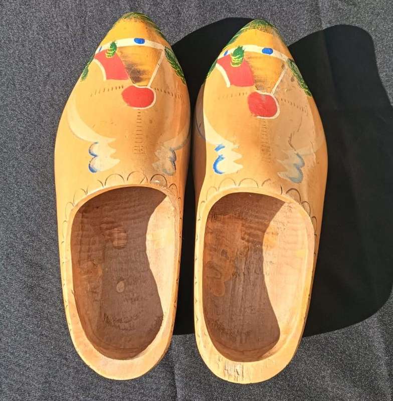 Dutch Wooden Clogs Handmade and Hand Painted 30cm Long
