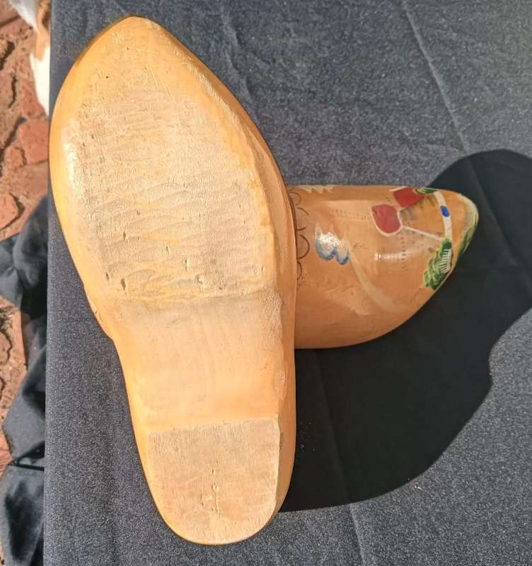 Dutch Wooden Clogs Handmade and Hand Painted 30cm Long