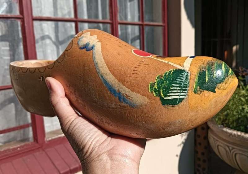 Dutch Wooden Clogs Handmade and Hand Painted 30cm Long