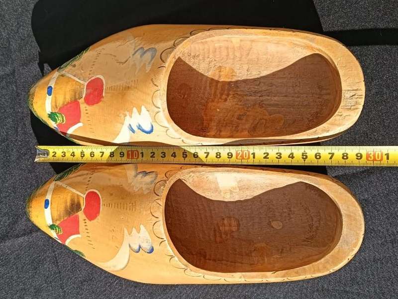 Dutch Wooden Clogs Handmade and Hand Painted 30cm Long