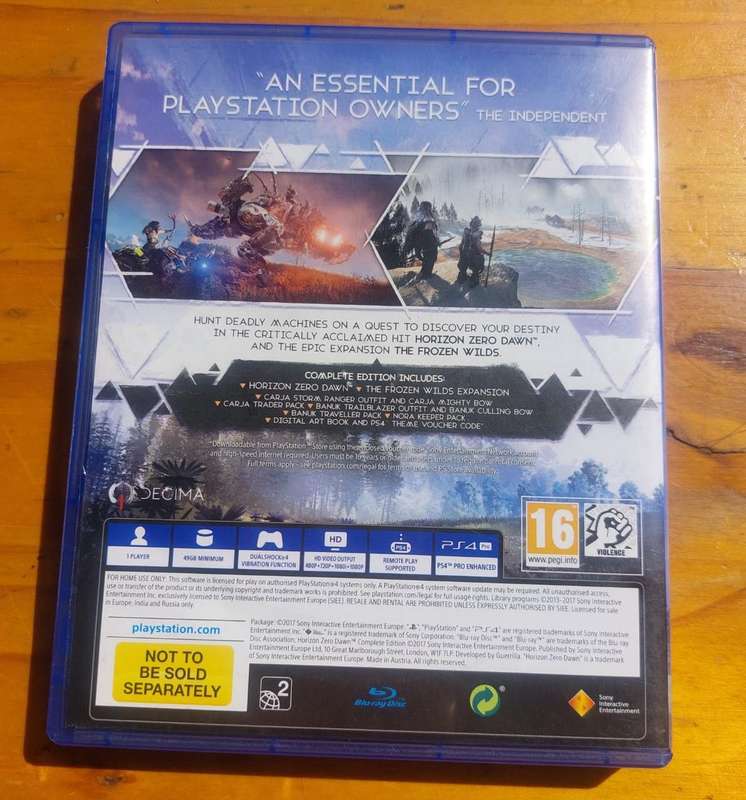 Horizon Zero Dawn Complete Edition 2017 Sony Playstation 4 Game - 95% Google Ratings